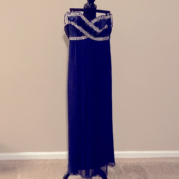 Coast Dark Blue Evening/Prom Dress, size: Uk :8 US:4 - Picture 2 of 11